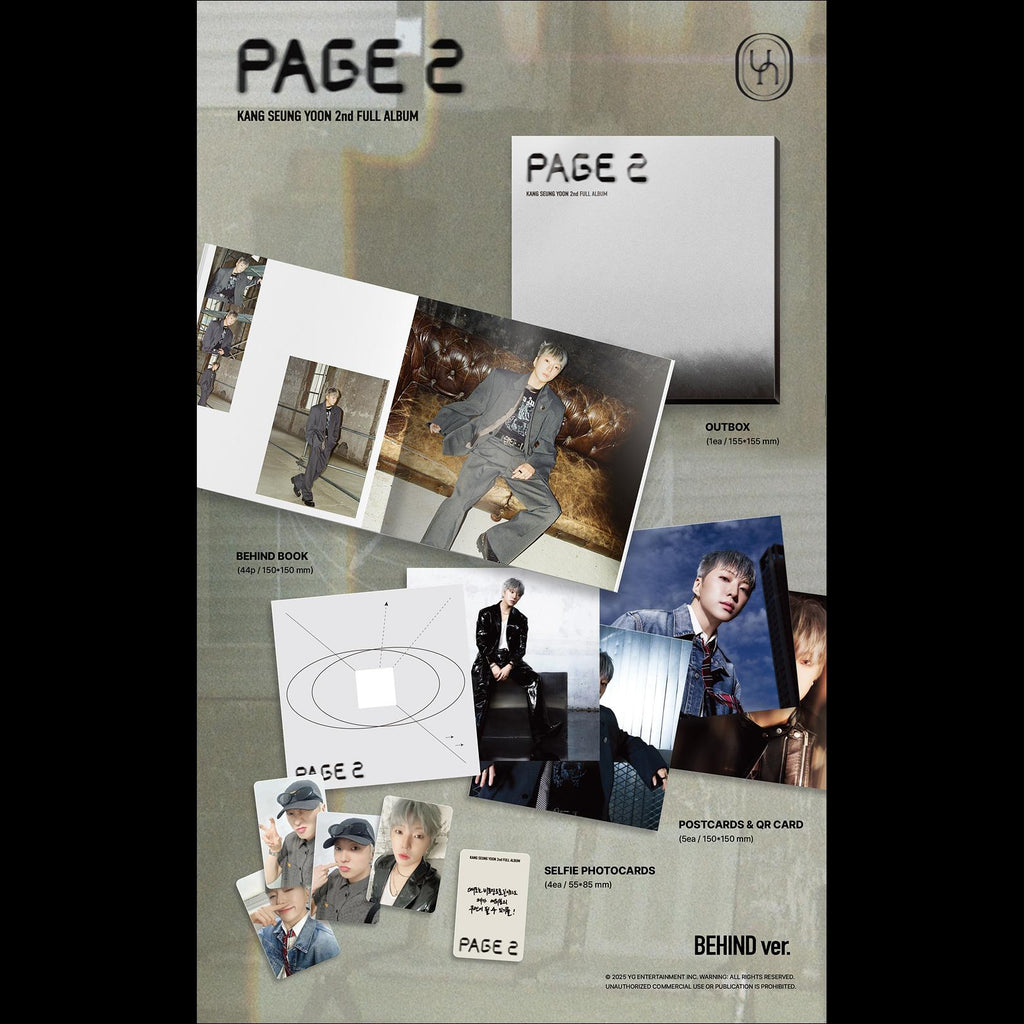 KANG SEUNG YOON (WINNER) - PAGE 2 (BEHIND ver.) + Free Gift