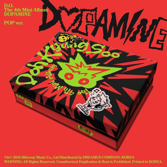 D.O.(EXO) DOH KYUNG SOO 4th Mini Album DOPAMINE POP ver. KPOP Sealed + Free Gift