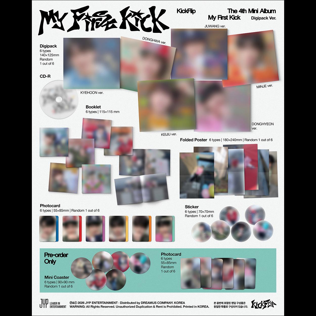 KickFlip My First Kick Digipack Ver. + Free Gift