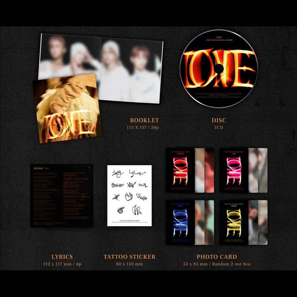 XLOV [I ONE] 2ND Single Album (I VER. / 1(ONE) VER.)
