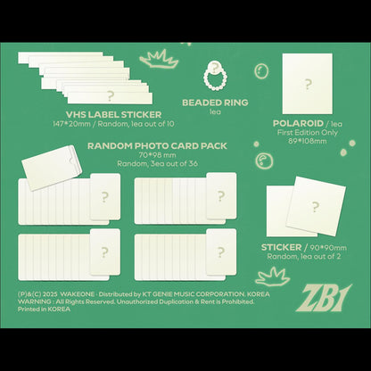 ZEROBASEONE [NEVER SAY NEVER] PHOTOBOOK Ver. (ICON & ORDINARY) The 1st Full Album