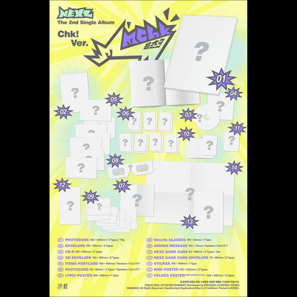 NEXZ [Mmchk] 2nd Single Album (Umm…ver. / Chk! ver.) + Free Gift