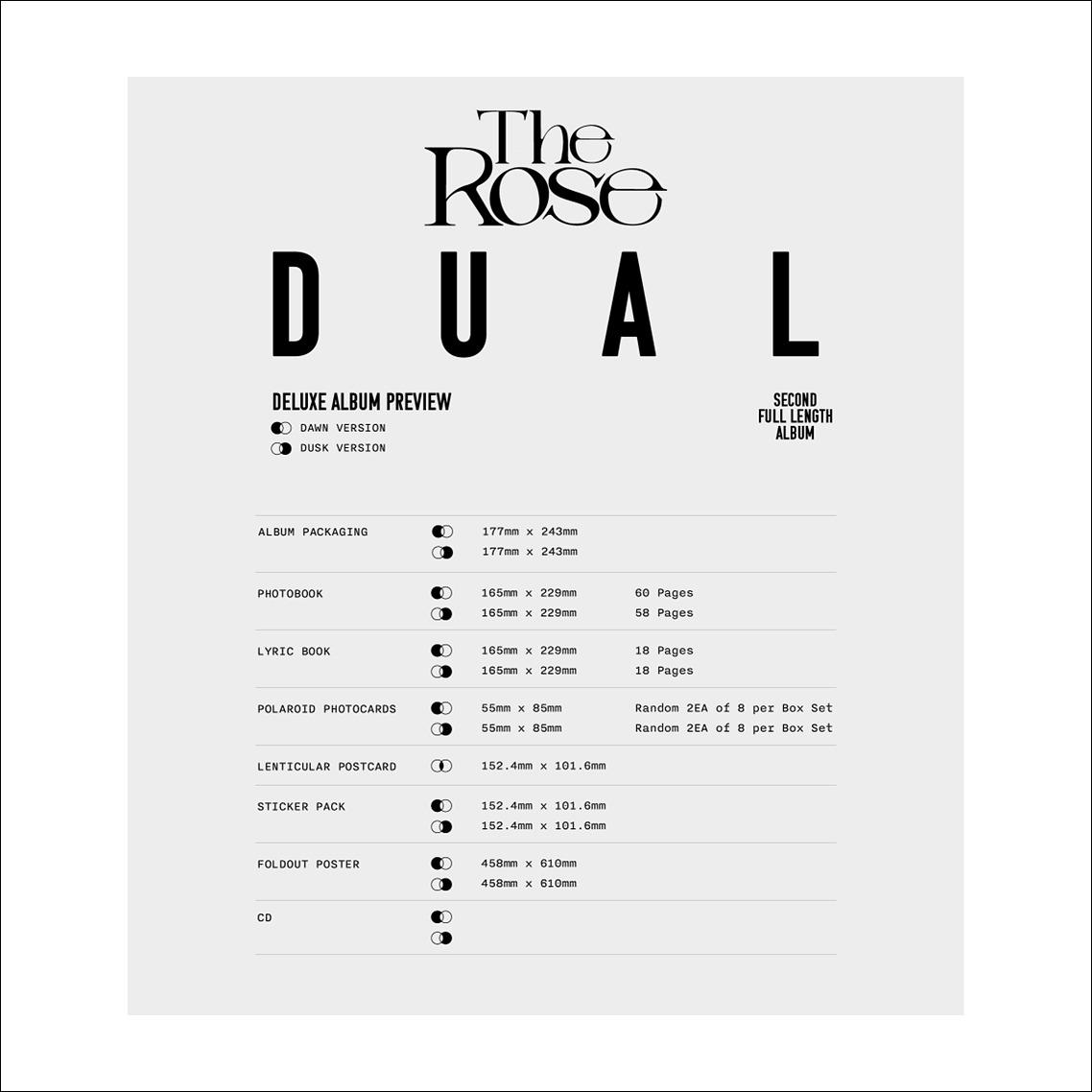 The Rose DUAL Deluxe Album (Dawn ver., Dusk ver.)