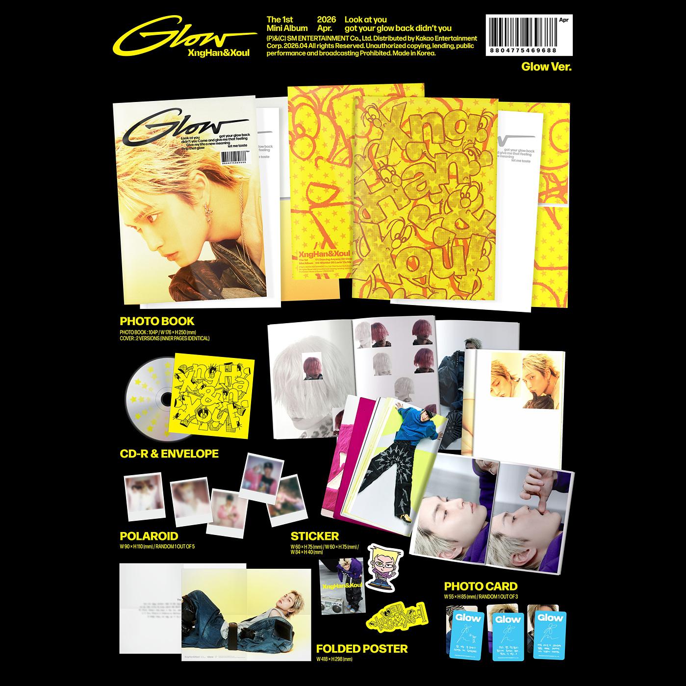 (Glow Ver.) XngHan&Xoul [Glow] 1st Mini Album + Free Gift