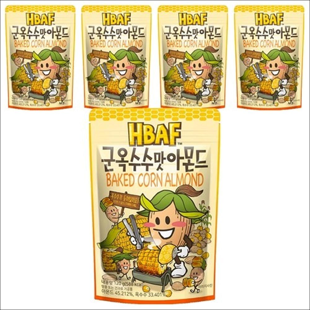 HBAF Baked Corn Almond (Roasted Corn & Savory Almonds) 120g x 1pack / 2pack / 3pack / 5pack
