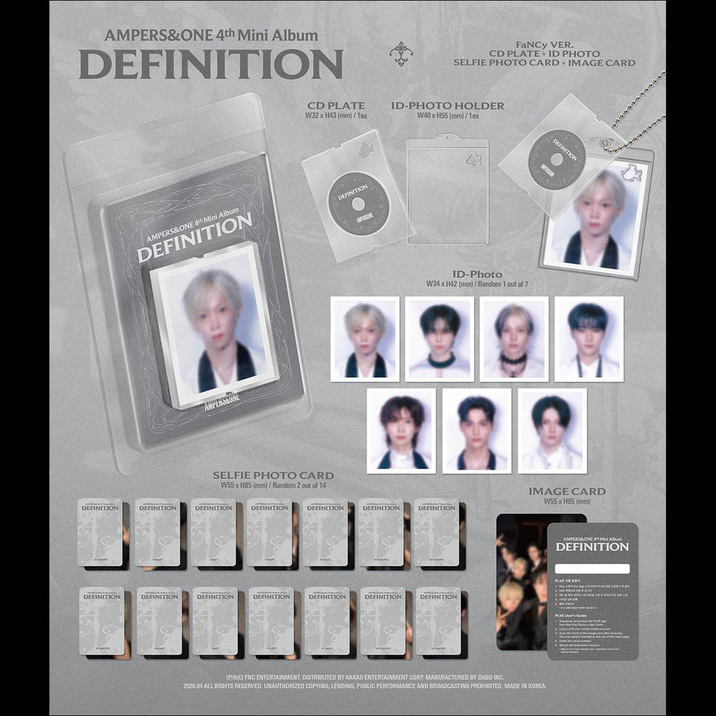 AMPERS&ONE [DEFINITION] FaNCy Ver.(PLVE) / 4th Mini Album + free gift