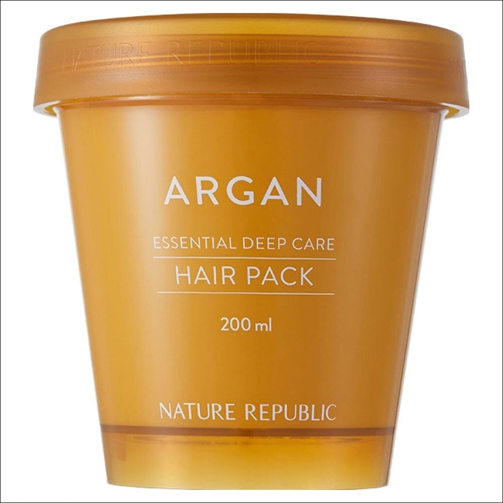 Nature Republic Argan Essential Deep Care Hair Pack 200ml – Intensive Nourishing Hair Treatment