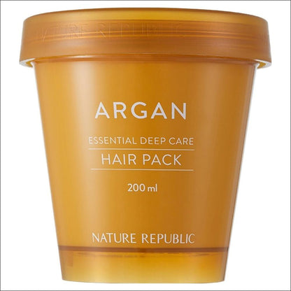 Nature Republic Argan Essential Deep Care Hair Pack 200ml – Intensive Nourishing Hair Treatment