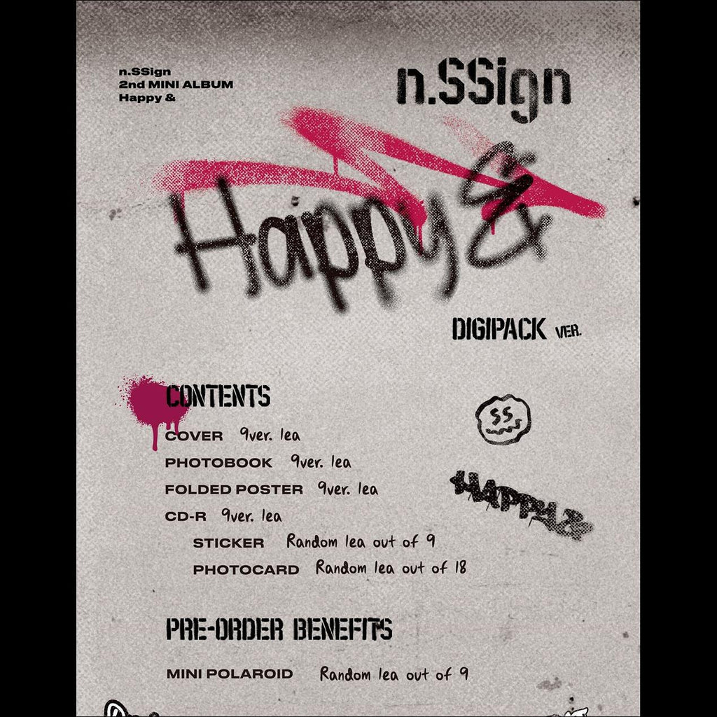 n.SSign 2nd MINI ALBUM 'Happy &' (Digipack ver.)