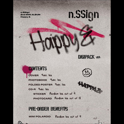 n.SSign 2nd MINI ALBUM 'Happy &' (Digipack ver.)