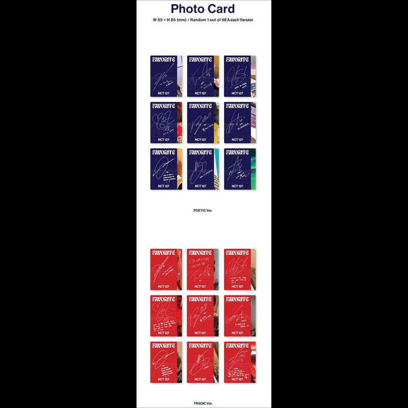 NCT 127 [Favorite] 3rd Repackage Album Kit Ver.(Random)