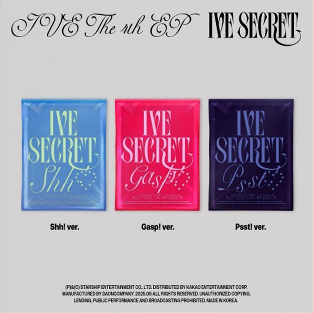 IVE [IVE SECRET] The 4th EP Album (Shh / Gasp / Psst! Ver.)