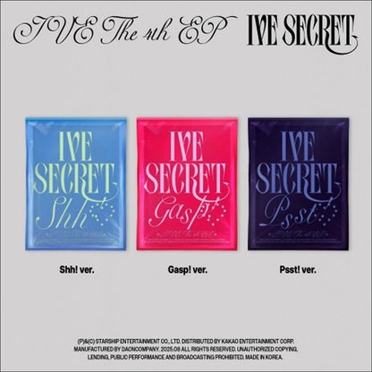 IVE [IVE SECRET] The 4th EP Album (Shh / Gasp / Psst! Ver.)