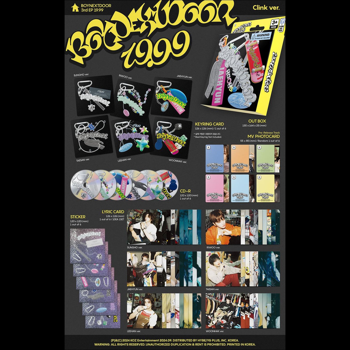 BOYNEXTDOOR - 3rd EP [19.99] (Clink ver.)