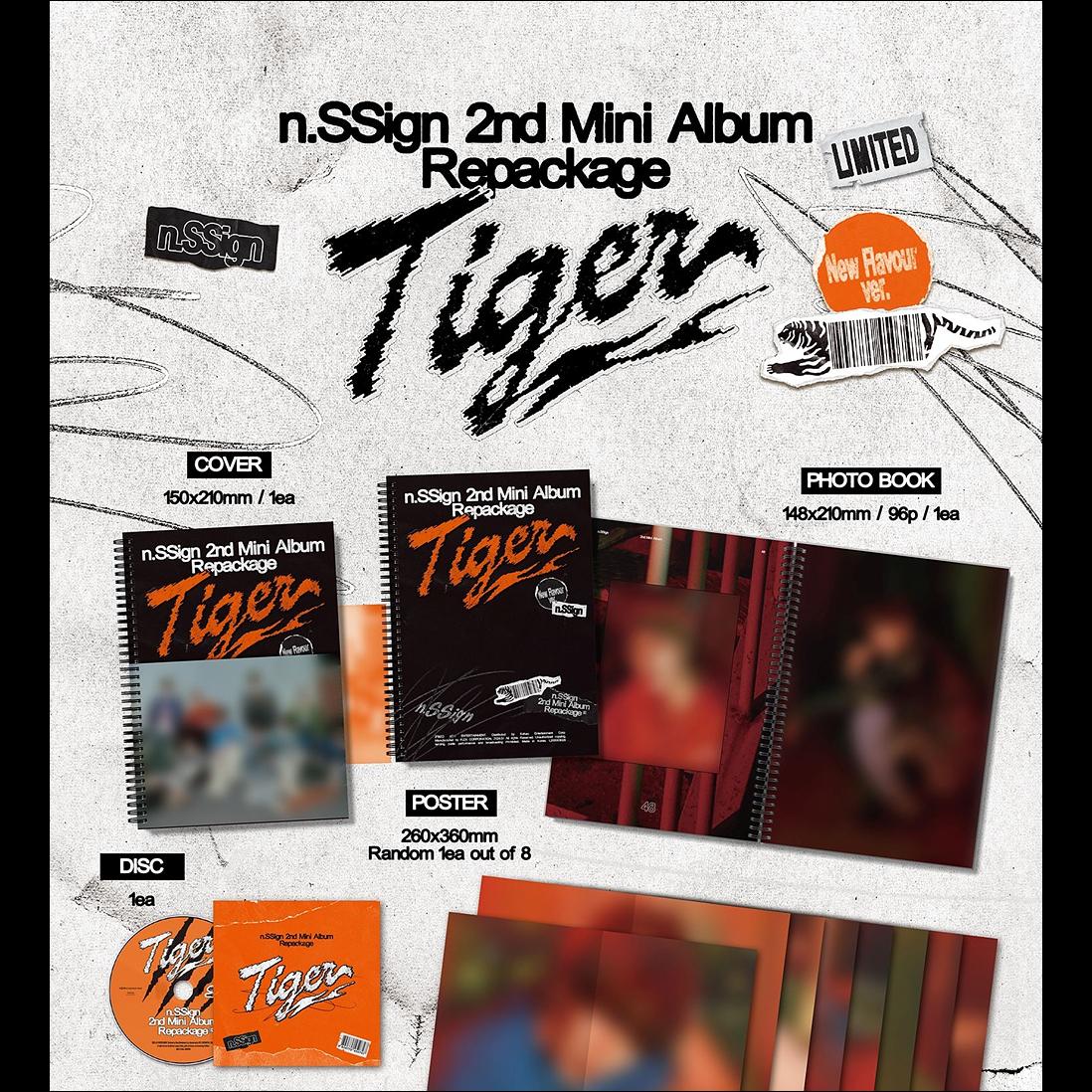 n.SSign ‘Tiger’ (Tiger ver. / New Flavour ver.) / 2nd Mini Album Repackage + Free Gift