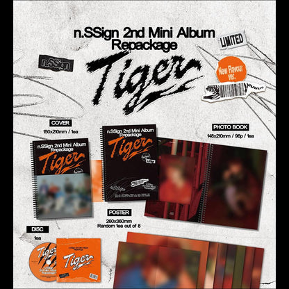 n.SSign 'Tiger' (Tiger ver. / New Flavor ver.) / 2nd Mini Album Repackage + Free Gift