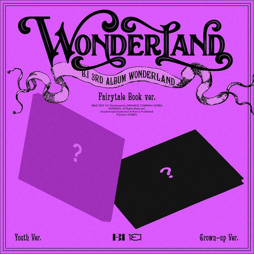 B.I - WONDERLAND Fairy tail Ver. / 3rd Album (Youth Ver. / Grown-up Ver.)