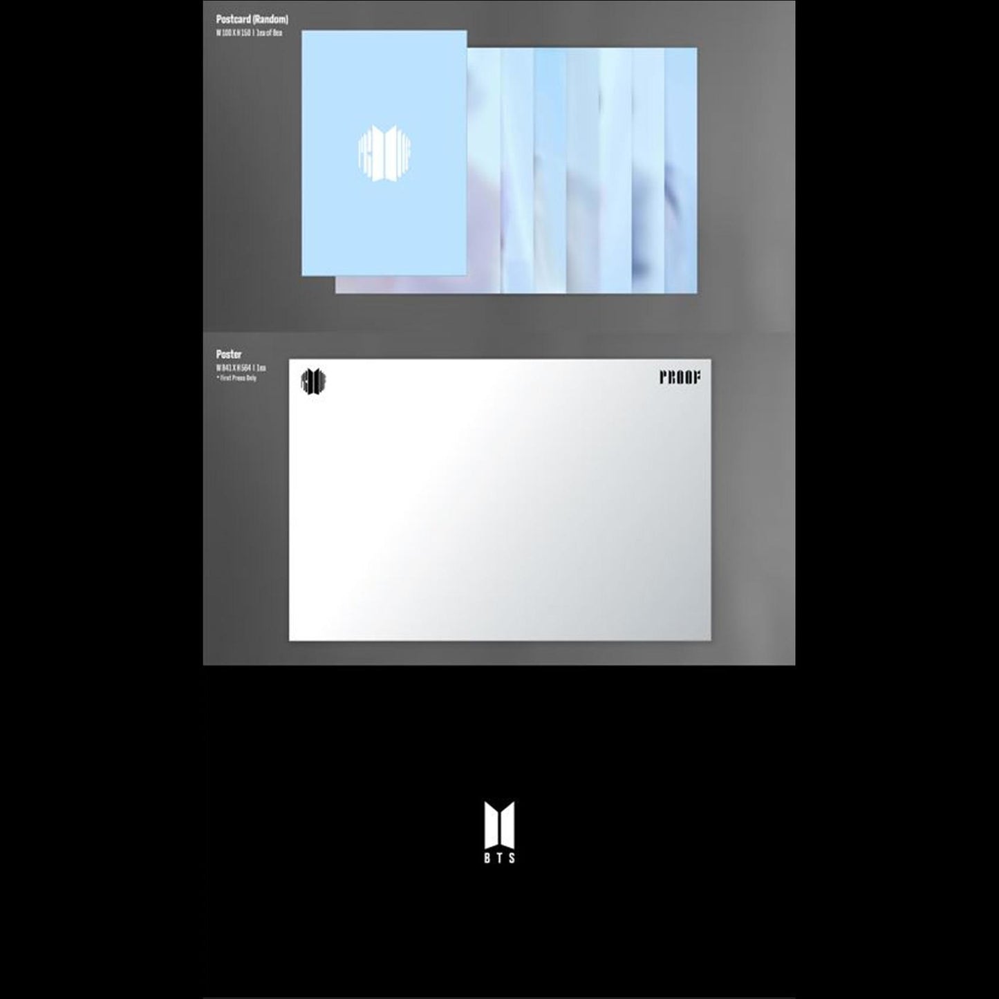[Ready Stock/Poster option] BTS - Proof Standard Edition + Free Gift (fanmade photocard 1EA)