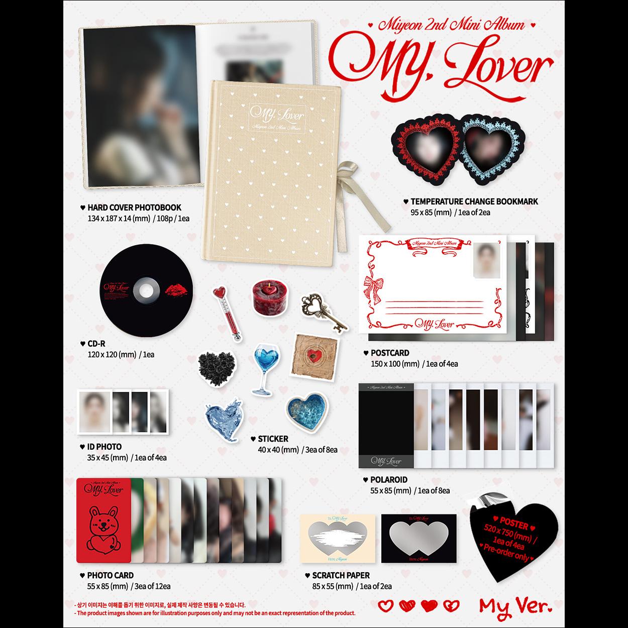 MIYEON (i-dle) [MY, Lover] 2nd Mini Album + free gift