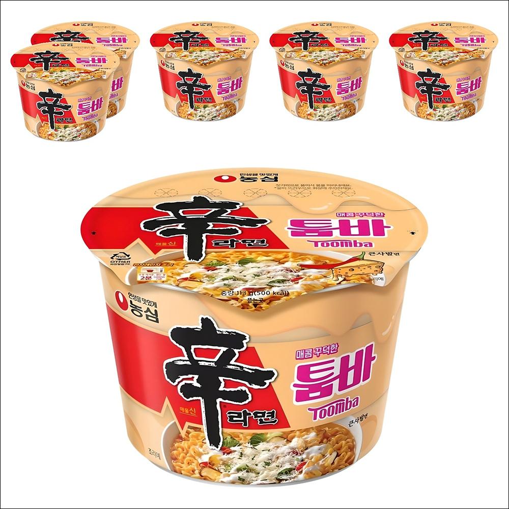 Nongshim Shin Ramyun Toomba (Creamy & Spicy) 113g x 3 Cups (Bulk Pack)