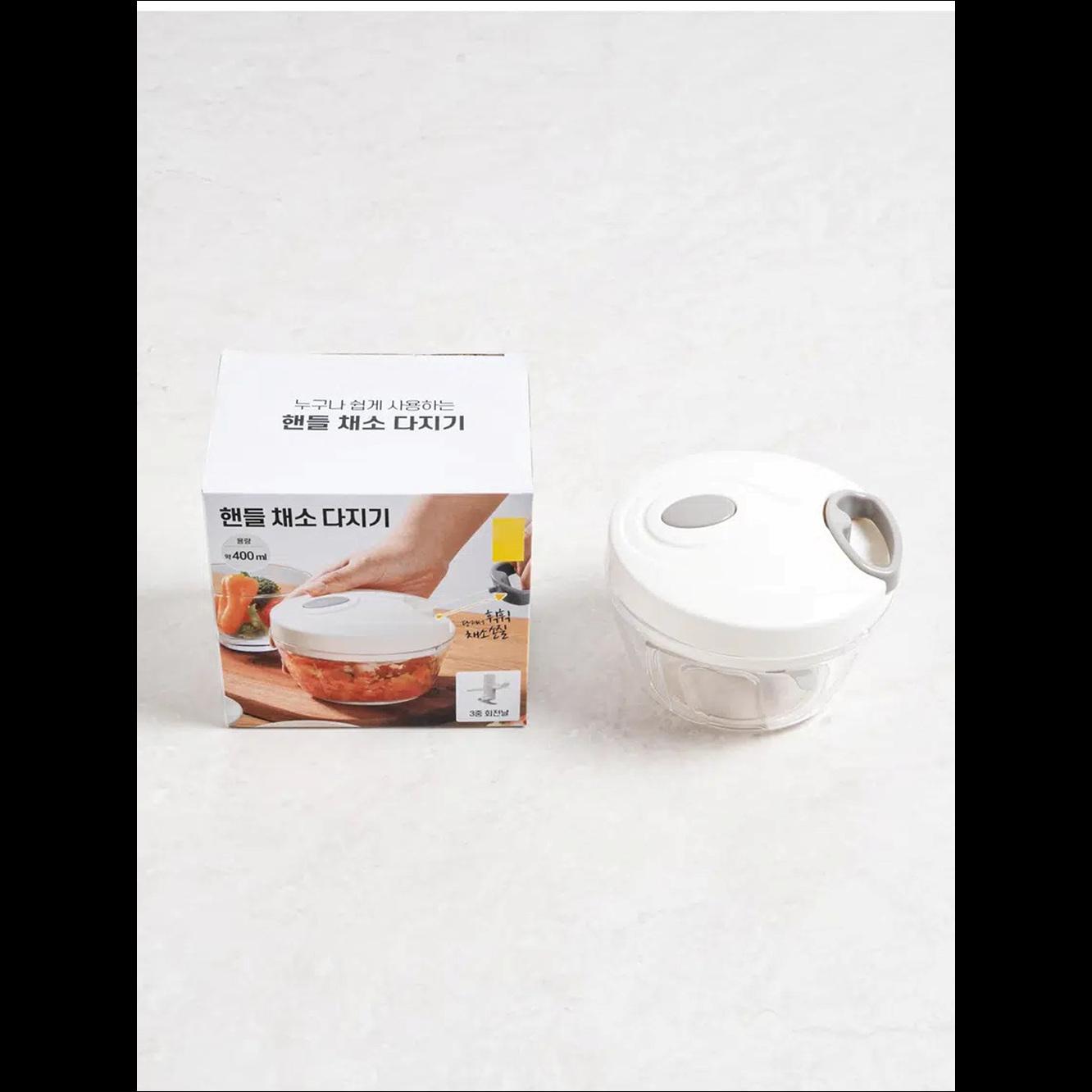 [K-Kitchen] Daiso Korea Manual Vegetable Chopper Small - Compact Pull String Food Processor (Authentic)