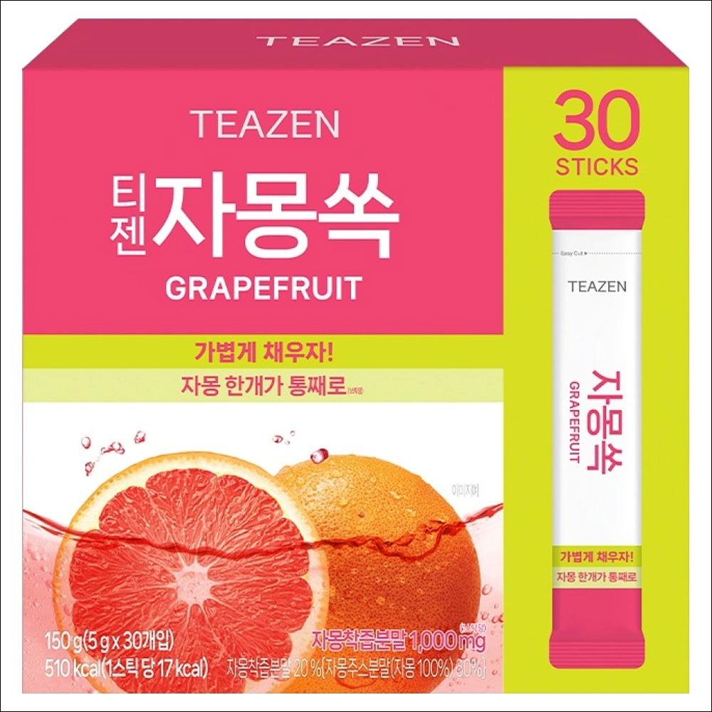 TEAZEN Grapefruit Sok Powder Tea, 5g, 30 packets