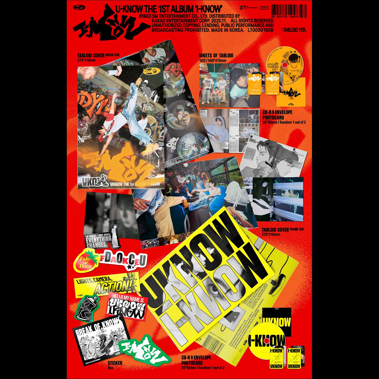 U-KNOW (TVXQ) [I-KNOW] (Tabloid Ver.) + Free Gift