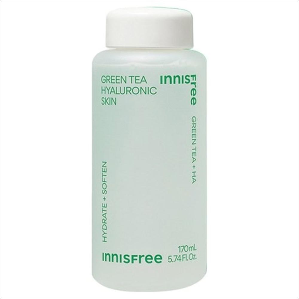 Innisfree Green Tea Hyaluronic Skin Care Set (170ml + 25ml Toner & Lotion)