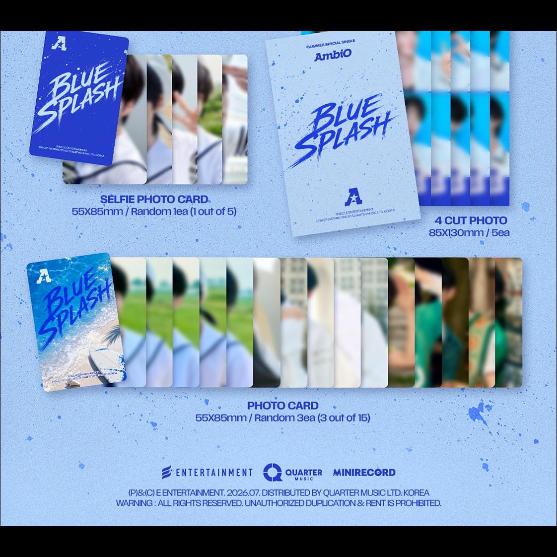 [Pre-order] AmbiO [BLUE SPLASH] Summer Special Single + Free Gift
