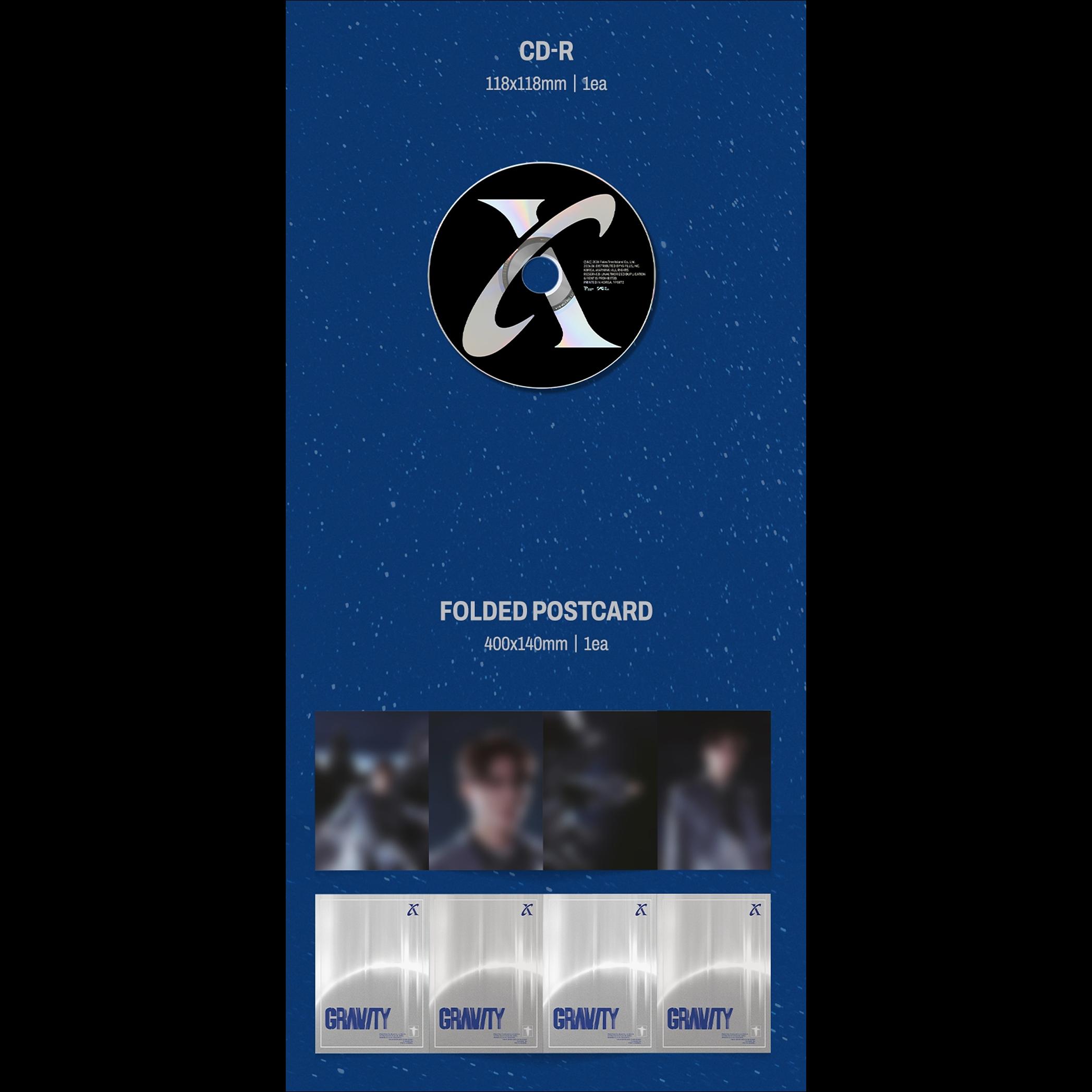 XIA (JYJ) 5th FULL ALBUM [GRAVITY] Cosmic Ver. + Free Gift
