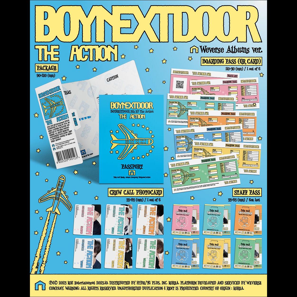 BOYNEXTDOOR [The Action] Weverse Albums ver. 5th EP Album
