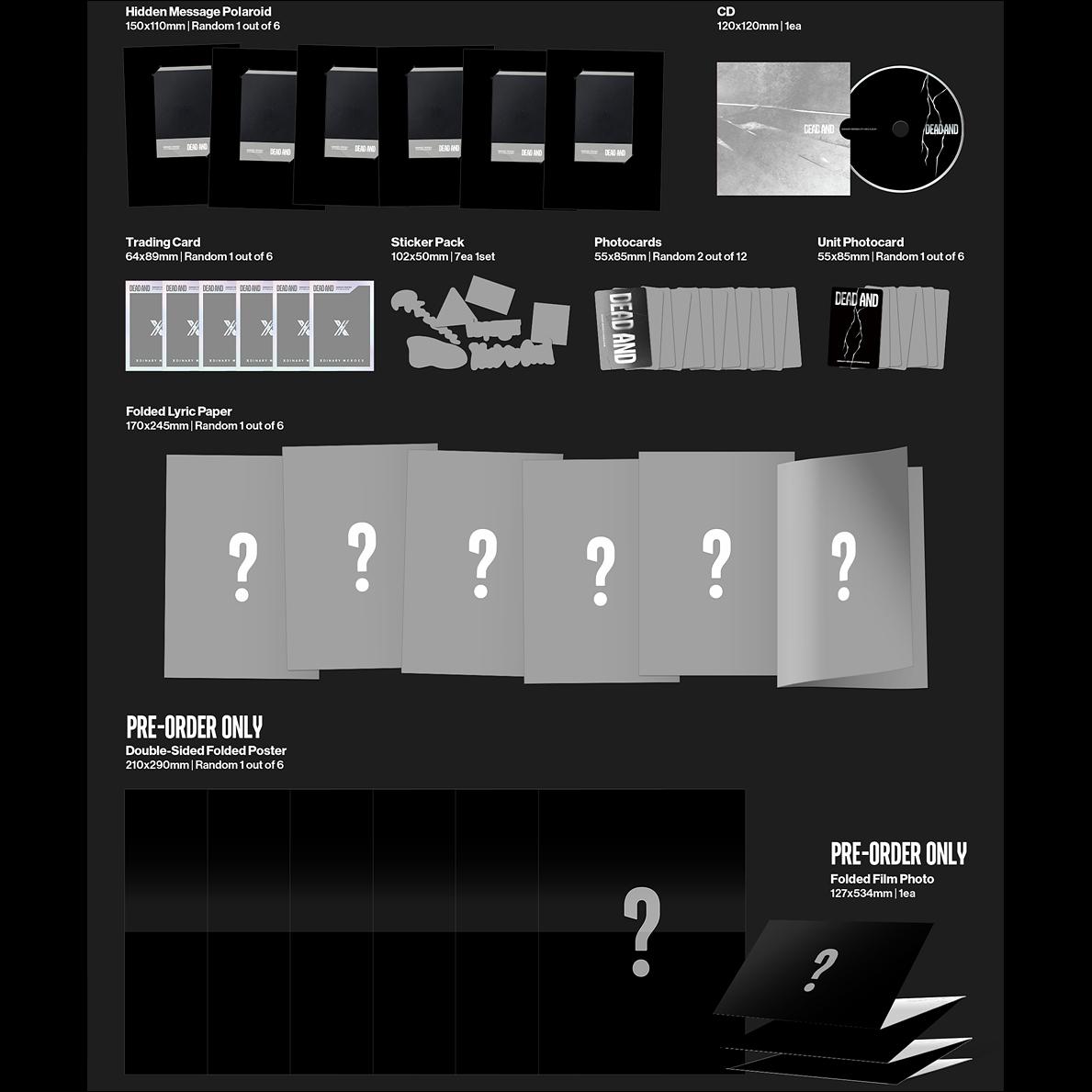 Xdinary Heroes DEAD AND (Photobook ver.) / 8th Mini Album + Free Gift