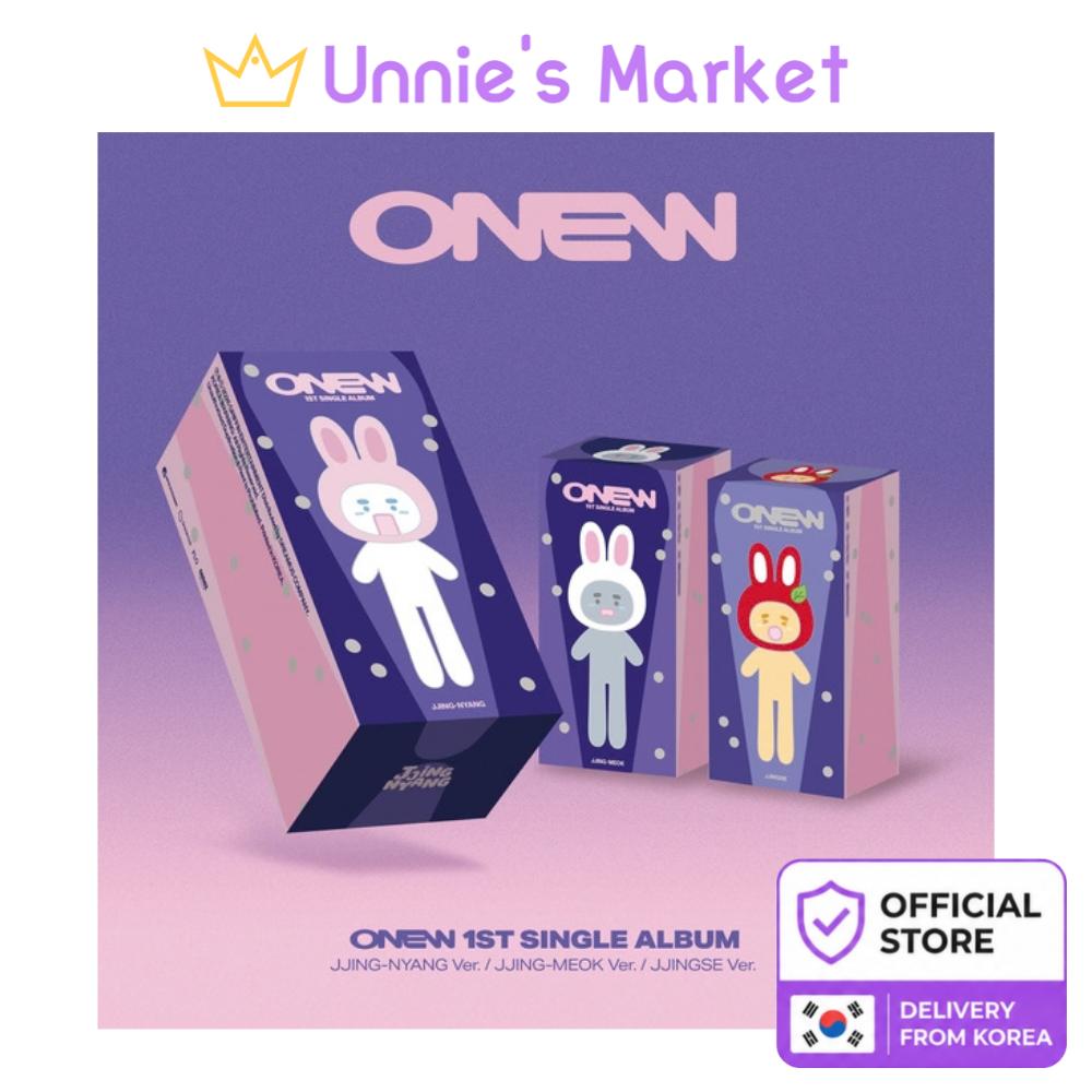 [Pre-order] ONEW 1st Single Album Illusion Plush Keychain KPOP Album (JJING-NYANG Ver./JJING-MEOK Ver./JJINGSE Ver.) + Free Gift