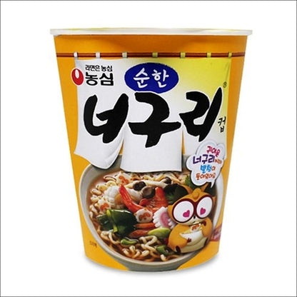 Nongshim Neoguri Cup (Mild / Mild Seafood) 63g x 6 Cups (1 Bundle)
