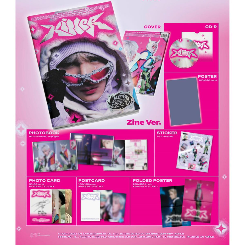 KEY(SHINee) Killer Zine(Photobook) Ver. Album