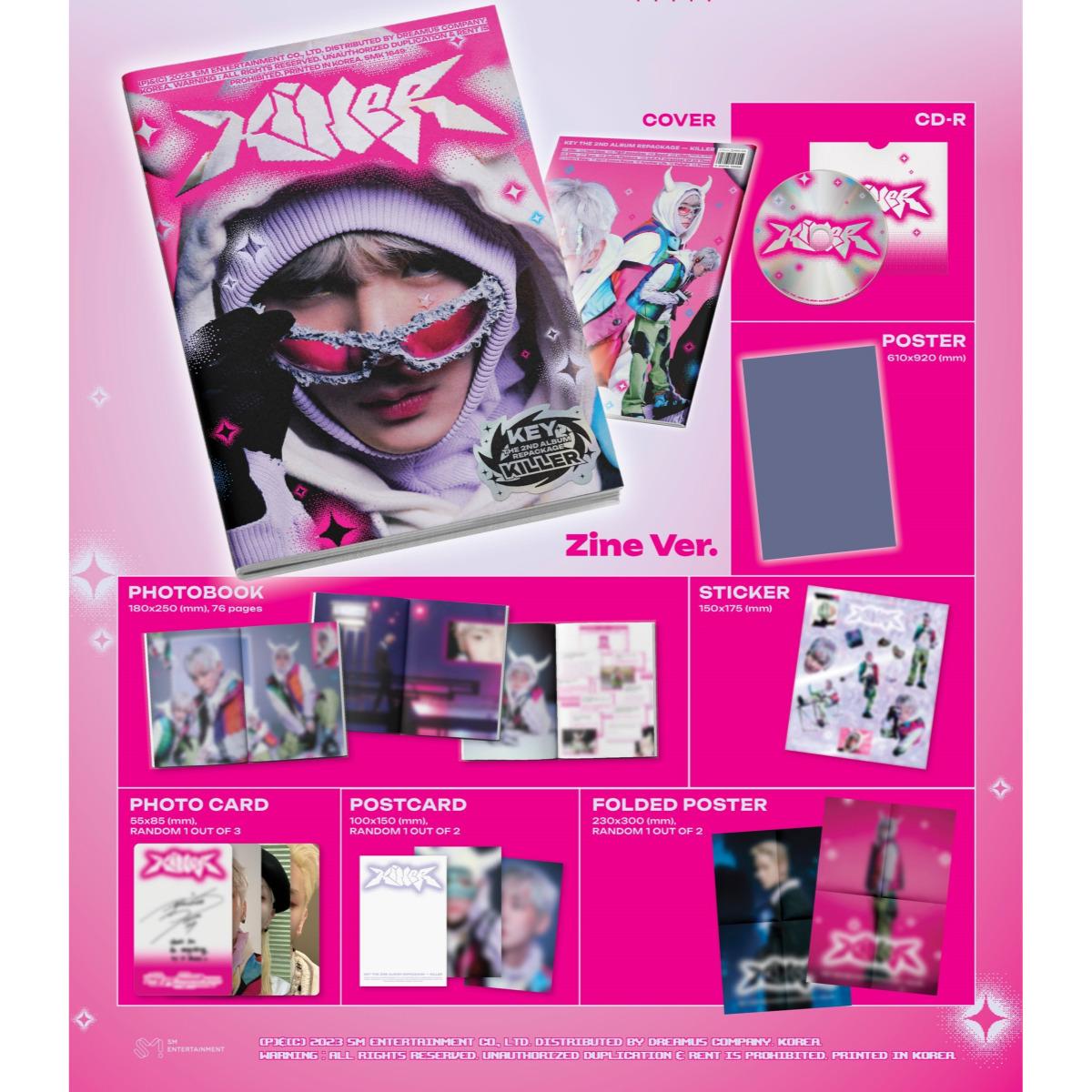 KEY(SHINee) Killer Zine(Photobook) Ver. Album