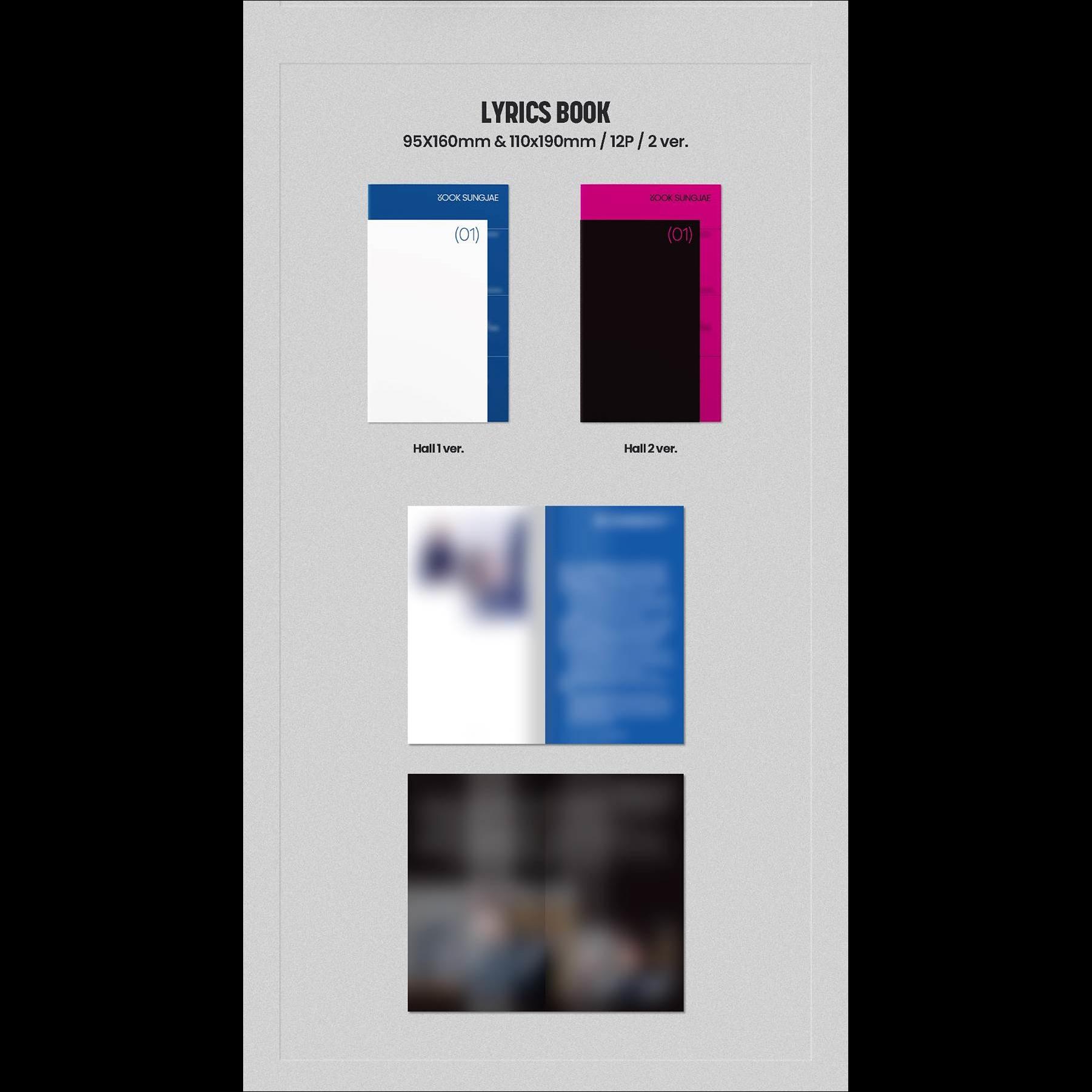 YOOK SUNGJAE(BTOB) - EXHIBITION : Look Closely (Hall1 ver. / Hall2 ver.)