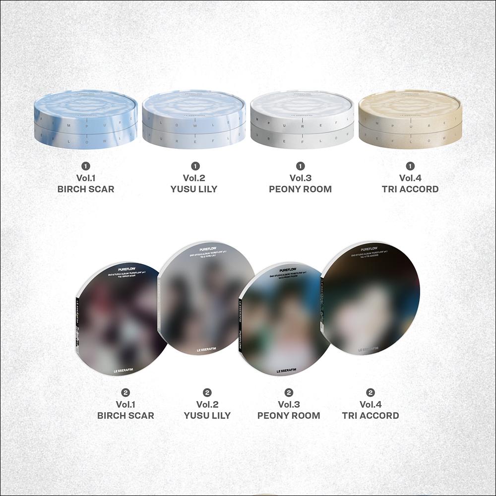 [NO POB] LE SSERAFIM ['PUREFLOW' pt.1] 2nd Studio Album (Standard ver.) + Free Gift