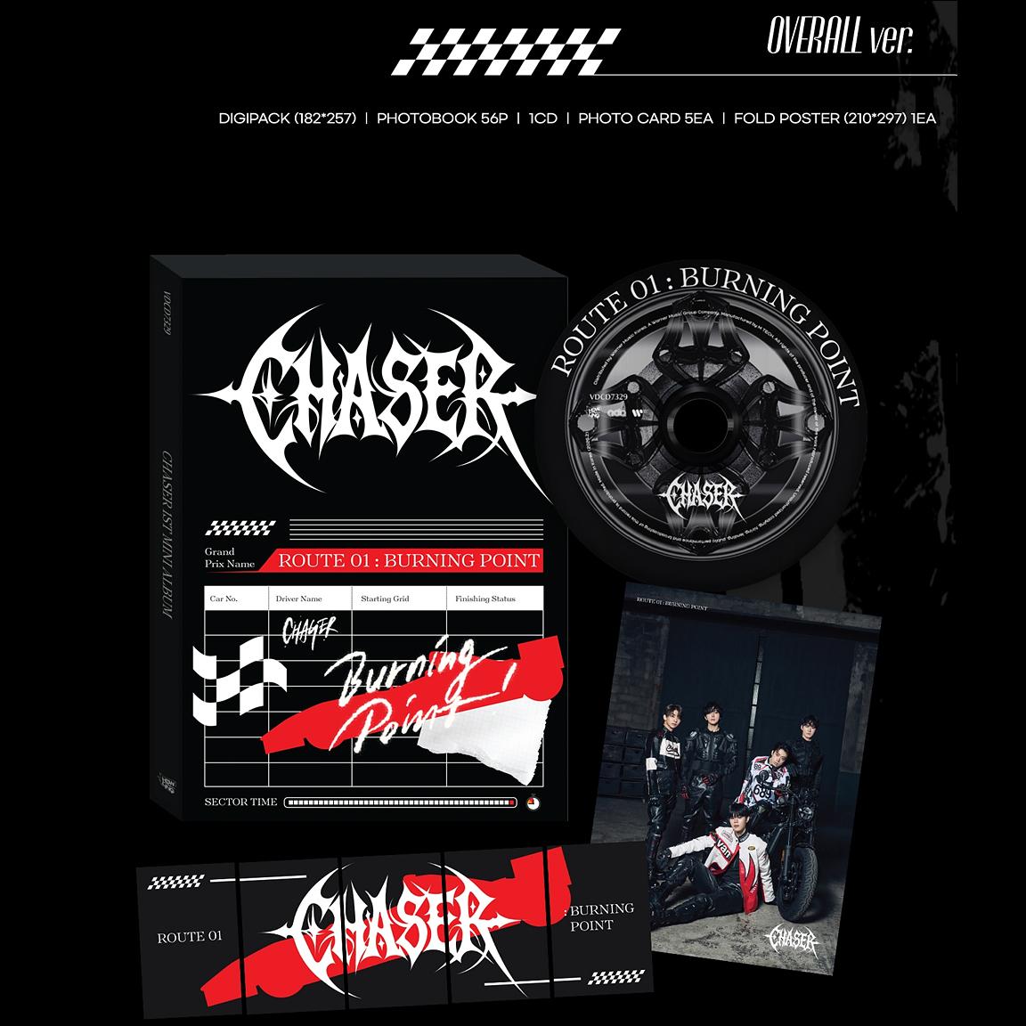 CHASER - ROUTE 01 BURNING POINT (GRID ver. / APEX ver. / OVERALL. ver) + Free Gift