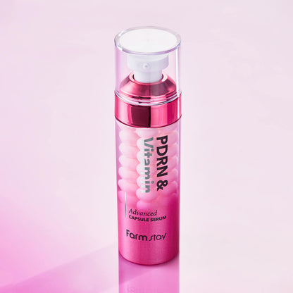 [Farmstay] PDRN & Vitamin Advanced Capsule Serum (55ml) | Brightening & Firming Face Essence, K-Beauty