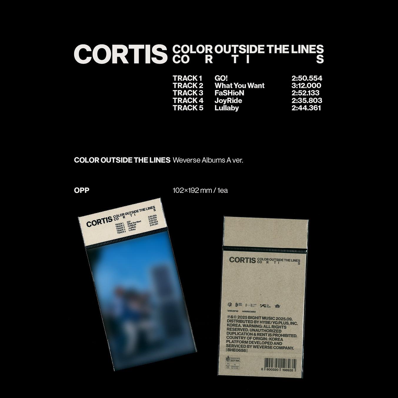 CORTIS [COLOR OUTSIDE THE LINES] Weverse Albums ver.