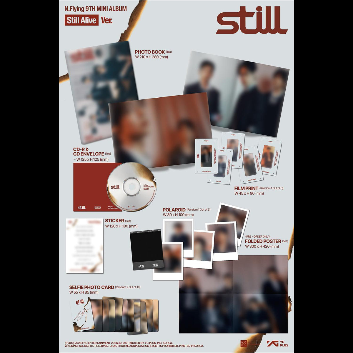 [Pre-order] N.Flying Still Photobook Ver. (Still Alive Ver. / Still Together Ver.) KPOP Sealed Album + Free Gift