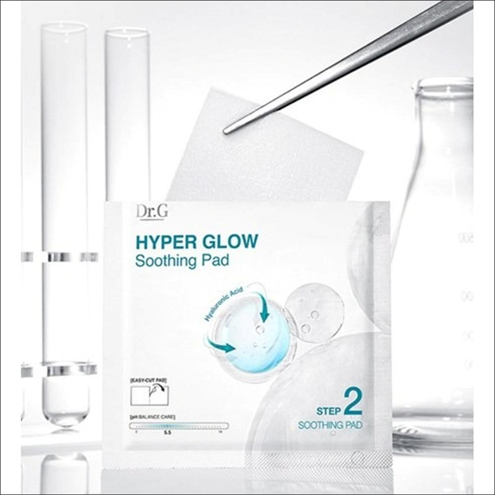 Dr.G Hyper Glow Ampoule Peeling & Soothing Pad Set (15ml Ampoule Peeling + 13g x 4p Soothing Pads – 1 Set)