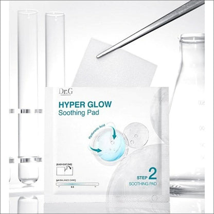Dr.G Hyper Glow Ampoule Peeling & Soothing Pad Set (15ml Ampoule Peeling + 13g x 4p Soothing Pads – 1 Set)