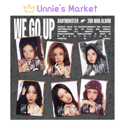 BABYMONSTER [WE GO UP] PATTERN Ver. / 2nd MINI ALBUM + Free Gift
