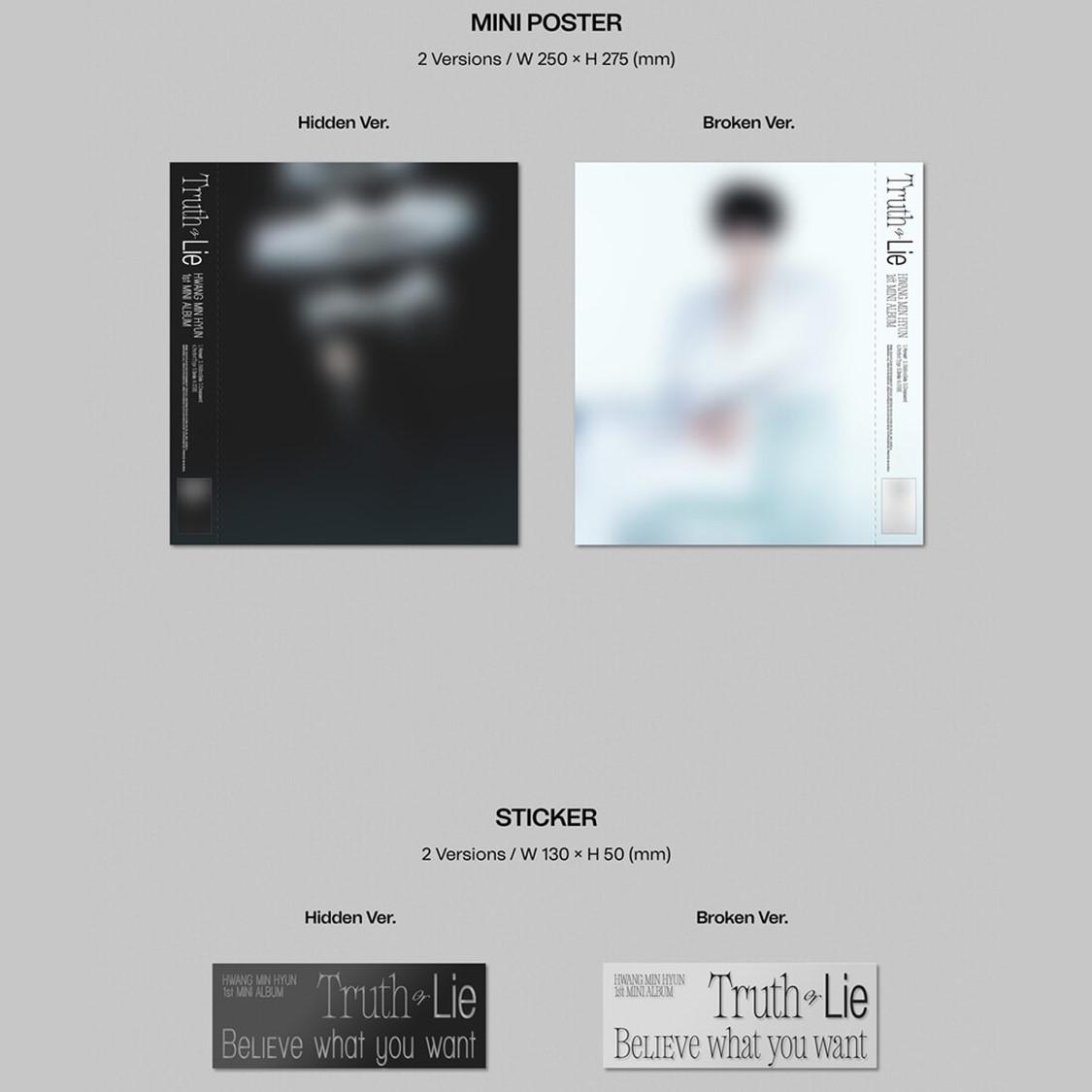 HWANG MIN HYUN Truth or Lie - 1st MINI ALBUM