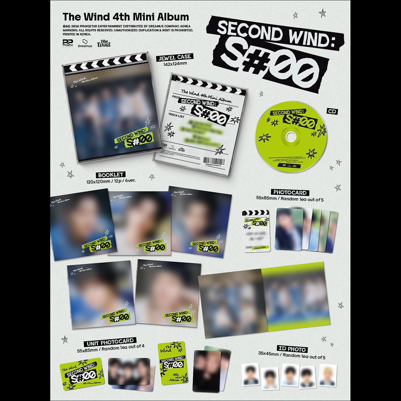 [Pre-order] The Wind [Second wind : S#00] 4th Mini Album (Jewel Case Ver.) + Free Gift