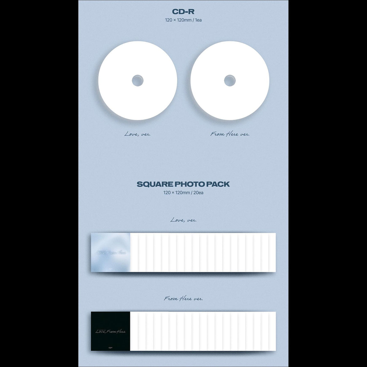 [Pre-order][SET] KIM JAE HWAN - [Love, From Here] (Love Ver. / From Here Ver.) + Free Gift