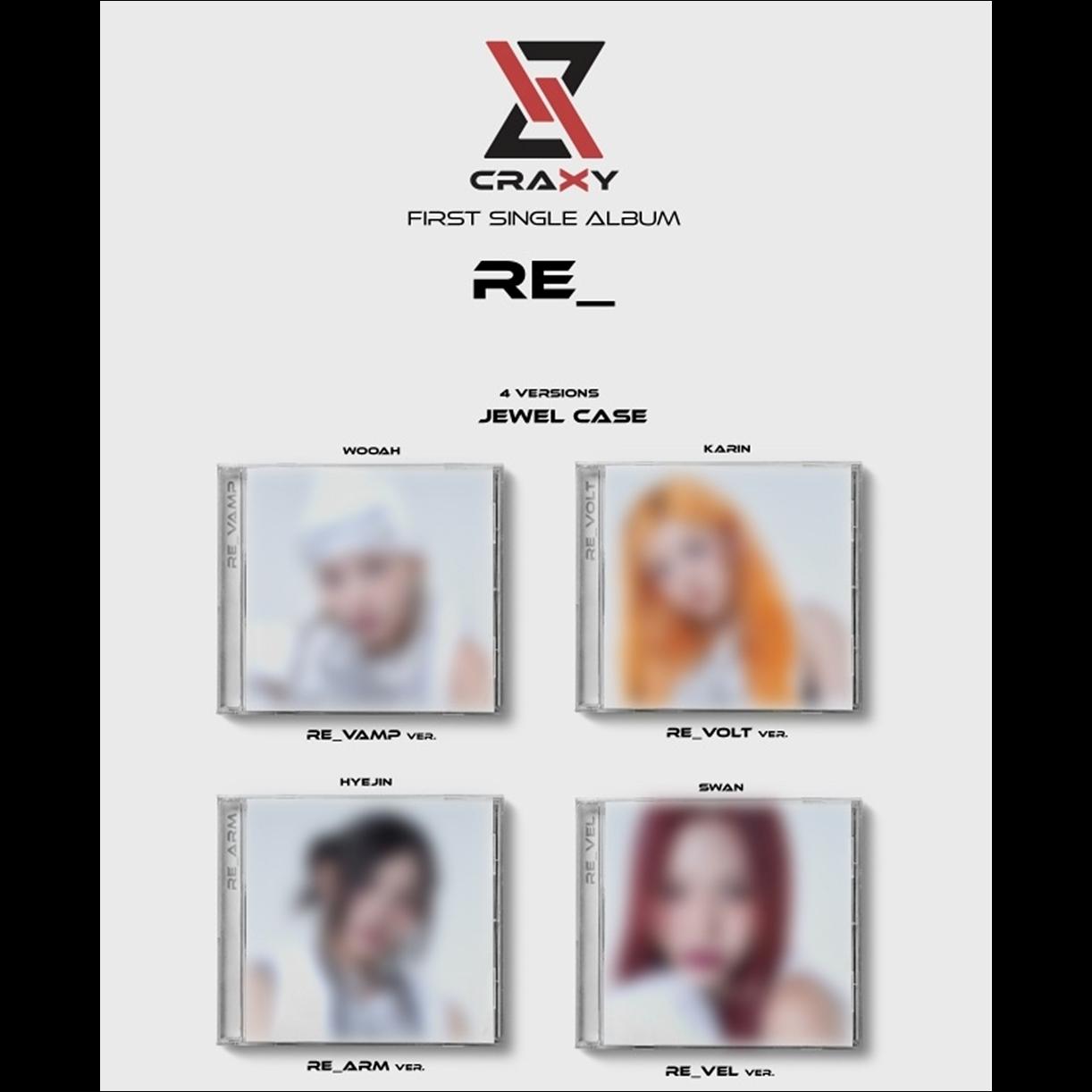 CRAXY - RE_ Jewel Case ver. / 1st Single Album
