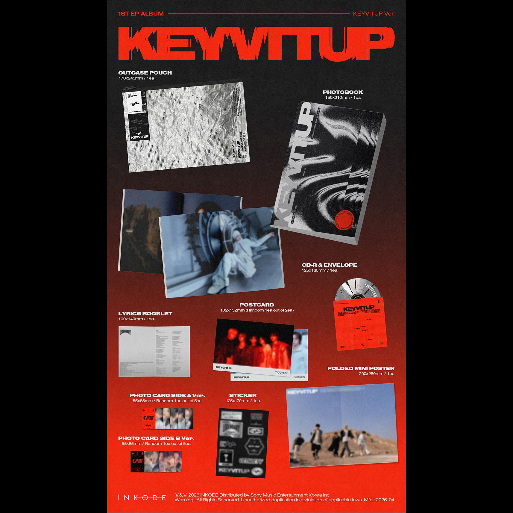 KEYVITUP [KEYVITUP] Photobook ver. Album (KEYVITUP Ver. & LEGENDARY Ver.)  + Free Gift